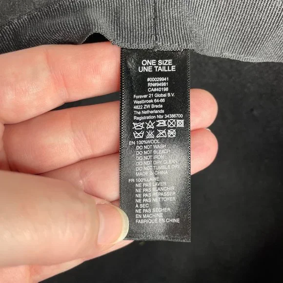 Forever 21 floppy wool hat black - Picture 5 of 7